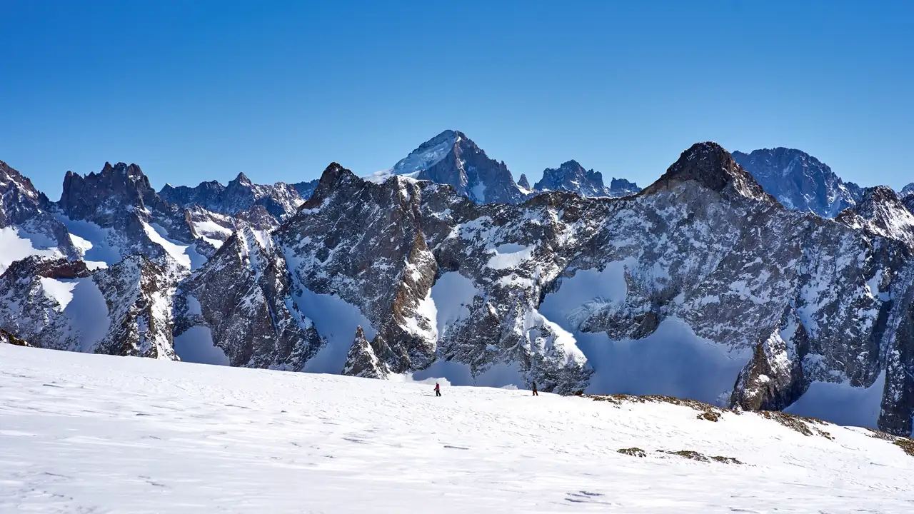 Glacier de Mont-de-Lans in the French Alps